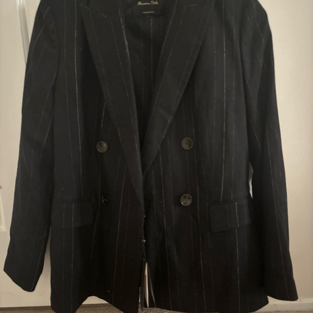 NWT Massimo Dutti Pinstripe Suit- Blazer and Pants - Size EU 40, US 8
